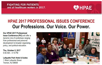 HPAE Professional Issues Conference (PIC) Will Be Held October 5th