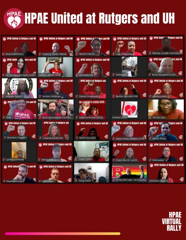 HPAE United at Rutgers and UH! Day of Action February 28, 2023 (Photo Gallery)